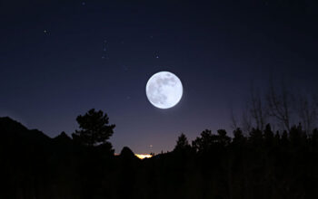 Luna llena en San Fernando Valley, California