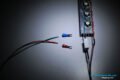 Paso 4:7 - tomar el otro extremo del trozo de cable verde y rojo e instalar las clavijas en forma de "Y" que irán al transformador