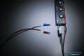 Paso 4:7 - tomar el otro extremo del trozo de cable verde y rojo e instalar las clavijas en forma de "Y" que irán al transformador