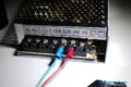 Paso 4:8 - insertamos los conectores del cable rojo y verde en las salidas correspondiente del transformador