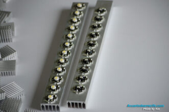 Preparación de los heatsink o disipadores de calor para los LED