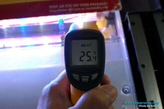 Medición de temperatura después de la modificación